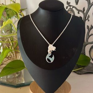 Oceans End Mermaid Rhinestone Necklace